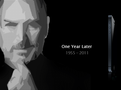 Tribute to Steve Jobs One year Later apple iphone iphone 5 jobs photo photoshop steve steve jobs