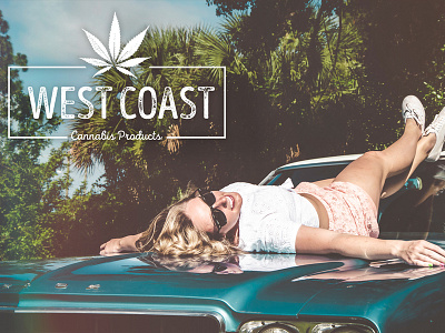 West Coast Cannabis branding design illustration logo