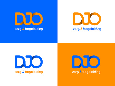 DJO zorg & begeleiding branding design flat illustrator logo logo design logodesign logomark logos logotype logotype design logotypes vector