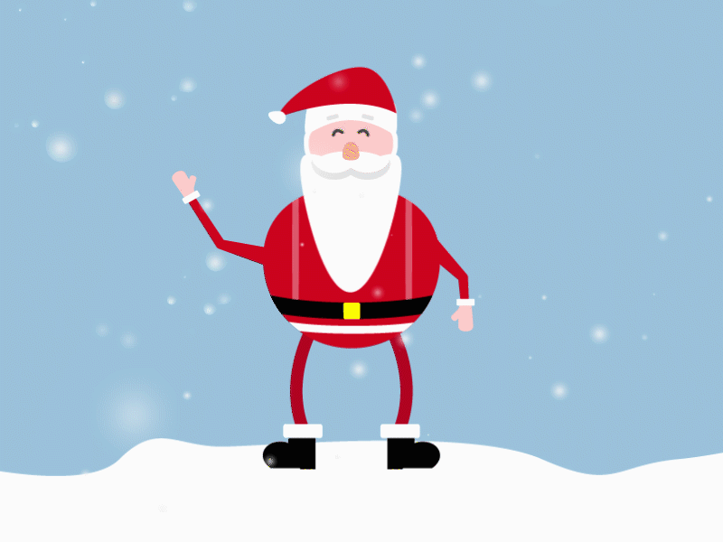 Santa Claus animated animated gif animation gif kerstman santa santa claus santa clause snow winter