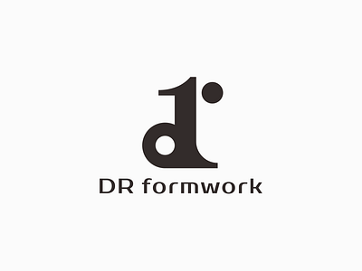 DR formwork Construction company logo design branding design flower logo font designer icon logo type typography 品牌 商标 图标 设计