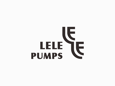 LELE PUMPS Pump brand logo design branding design font designer icon logo type typography 品牌 商标 图标 设计