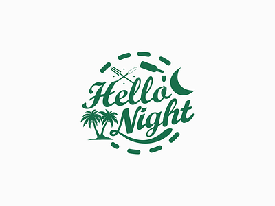Hello Night 民宿 酒吧 餐饮 旅游 branding design font design font designer icon illustration logo type typography 品牌 商标 图标 民宿 设计 酒吧