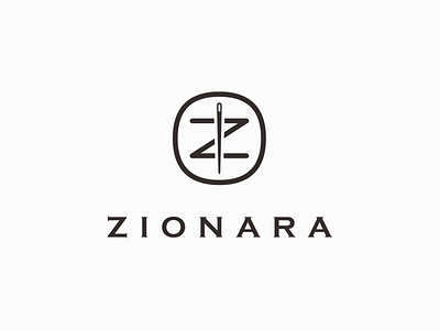 ZIONARA clothing brand logo design branding design font design font designer icon illustration logo type typography 品牌 商标 图标 字体设计师 设计