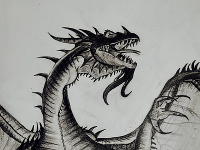 Pencil sketch_Dragon