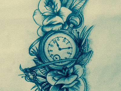 Tatoo_Clock pencki Sketch pencil sketch tatoo