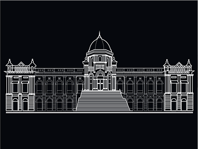 Ahsan Manzil art illustration illustrator