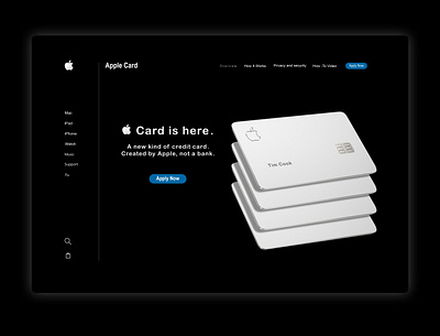 Apple Card design web design webdesign website website design