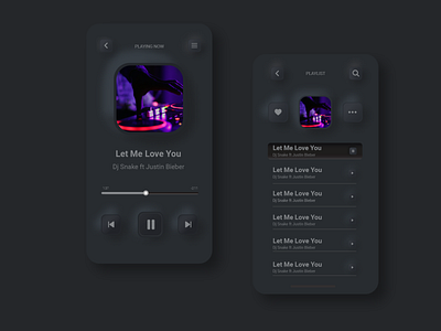 Music Palyer Dark Mode