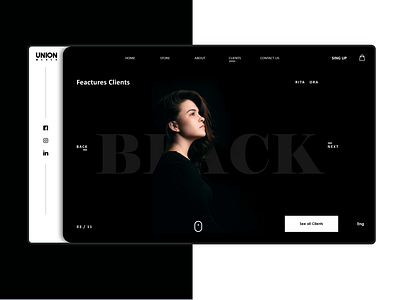 Dark black dark app dark mode graphic green photography web design webdesign website