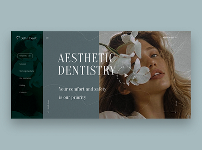 Design concept clinic design fashion mainscreen webdesign website