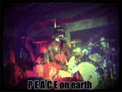 P E A C E on earth goodwill to all men 15folds gif