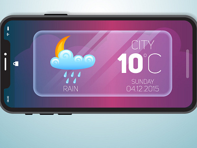 Weather Ui Ux Design branding illustration