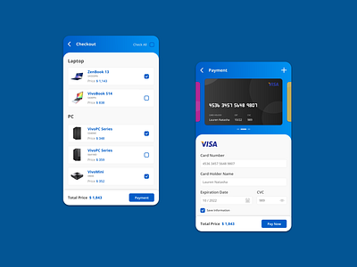 Credit Card Checkout android android app app blue branding clean design mobile app mobile ui ui ui ux