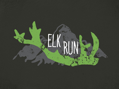 Elk Run - Band Logo band band logo debut dribbble debut music music logo