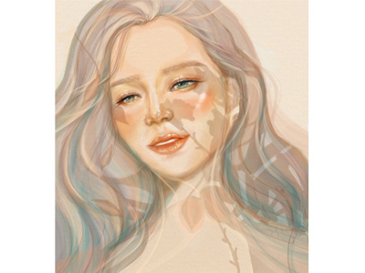 girl digital painting portrait art