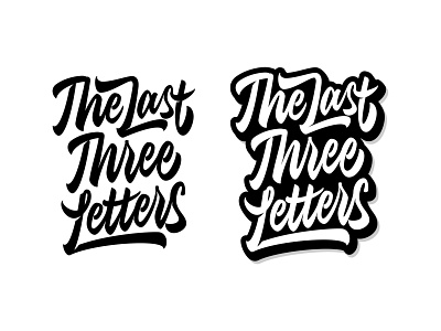 The Last Three Letters cafe design hand drawn hand lettering lettering lettering logo logo logotype type typography