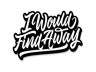 I Would Find Away branding cafe hand drawn hand lettering lettering lettering logo logo logotype type typography vector