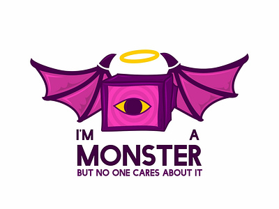 I'm A Monster design hand drawn hand lettering illustration lettering lettering logo logo logotype minimal type typography vector