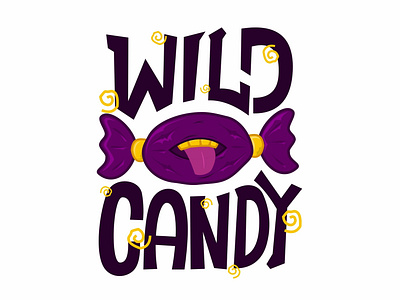 Wild Candy design hand drawn hand lettering illustration lettering lettering logo logo logotype type typography vector