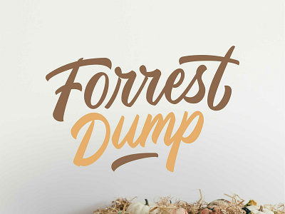 Forrest Dump design flat hand drawn hand lettering lettering lettering logo logo logotype minimal type typography ui vector