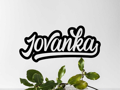 Jovanka design flat hand drawn hand lettering lettering lettering logo logo logotype minimal type typography ui vector