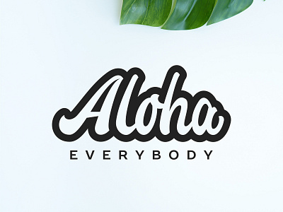 Aloha branding cafe cafe logo cafe menu coffee coffee logo coffee shop coffee shop logo creative design hand drawn hand lettering lettering lettering logo logo logotype minimal type typography vector