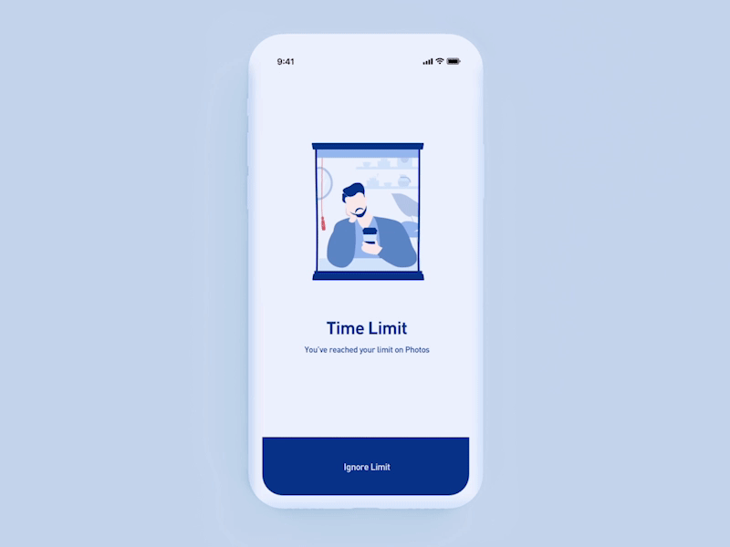 time limit_healing_mockup animation app design illustration ui web