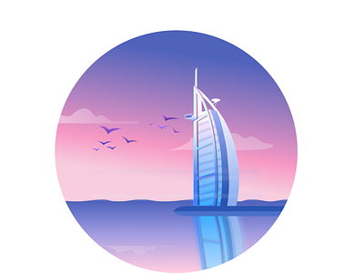 Illustrations-Burj Al Arab illustration