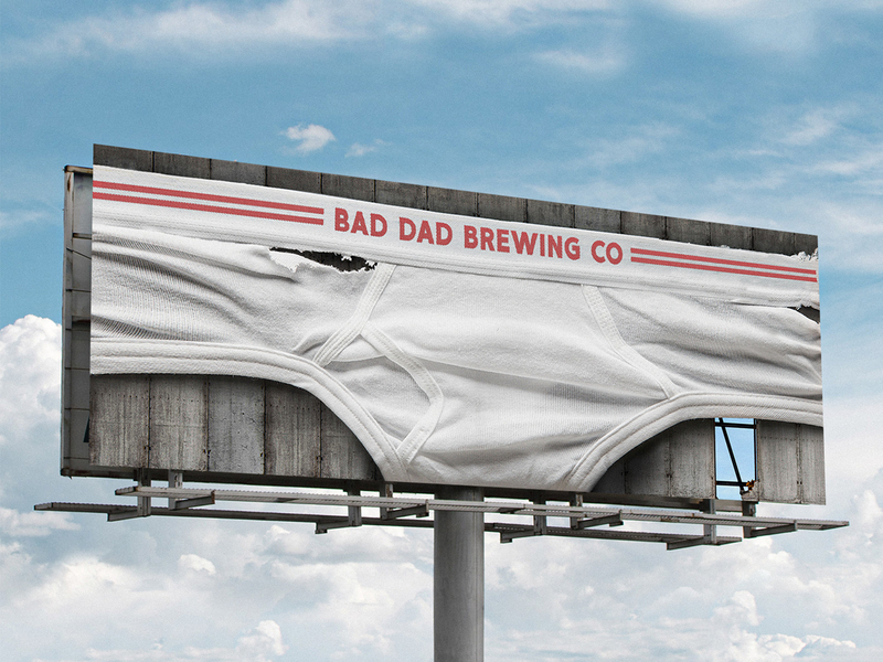 Bad Dad Brewing Outdoor Board