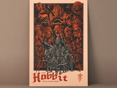 Hobbit Poster hobbit illustration lord of the rings