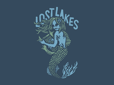 Lost Lakes Shirt mermaid monster rock tshirt