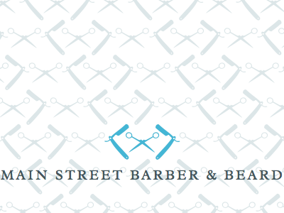 Main Street Barber & Beard Pattern pattern