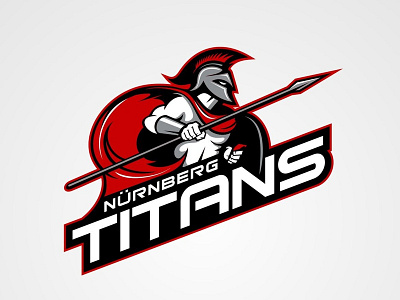 Nürnberg Titans logo branding design flat icon illustration illustrator lacrose logo minimal titans vector warior