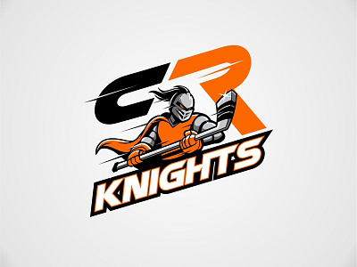 CR Knights character design flat icon illustration illustrator knight knights logo sports sports logo vector