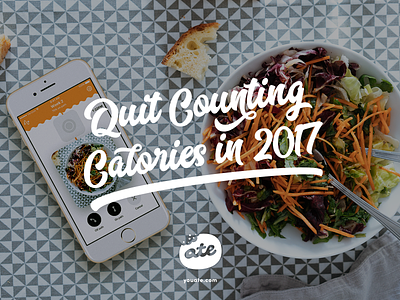 Quit Counting Calories in 2017 app ate design ios