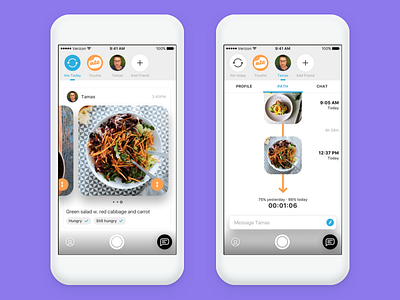 YouAte Friends app ios iphone path