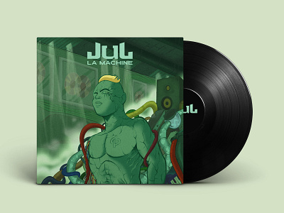 Jul - "La Machine" Album Cover album cover artwork design ill illustration illustrator music music album music artwork