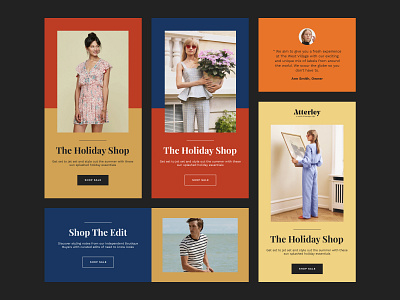 Color Scheme for online fashion shop Atterley brand branding color design e comerce fashion guidlines shop site typography ui ux web website