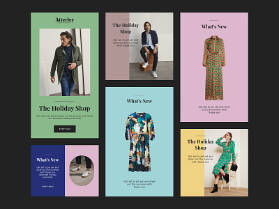 Color Scheme for online fashion shop Atterley branding colour design fashion fashion brand guidelines shop site typography ui ux web