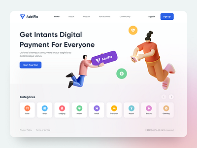 AdelFlo Landing Page