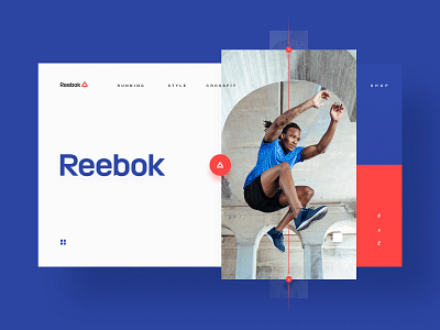Reebok shop concept button design onlineshop reebok shop site sport ui ux web