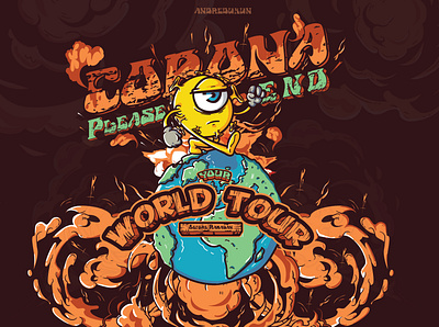 Corona please end your world tour adobe illustrator andredukun art artist artwork design design poster digital art drawing illustration illustration art illustration design illustrations illustrator indonesia painting poster poster art