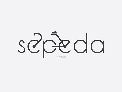 Sepeda Logo adobe adobe illustrator andredukun bicycle branding branding design buat logo concept design design art icon illustration indonesia inspirasi logo logo logo concept logo inspiration typography vector web