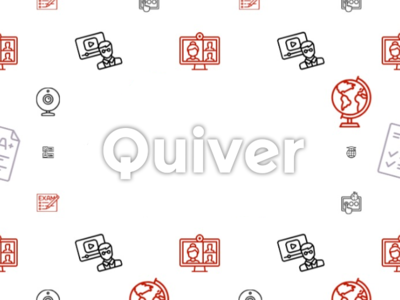 Welcome to quiver answers branding design flat illustration knowledge learn logo questions quiver web website