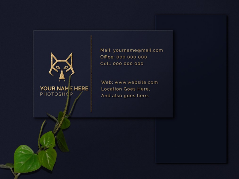 Golden Emboss Business Card Mockup by Sahin Alom on Dribbble