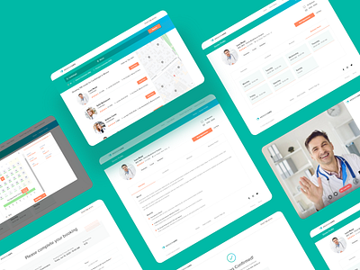 MedichiAMO - Healthcare - UI/UX - Part 2 booking calendar doctor appointment doctor profile doctors health app healthcare minimal modern profile timings ui ux