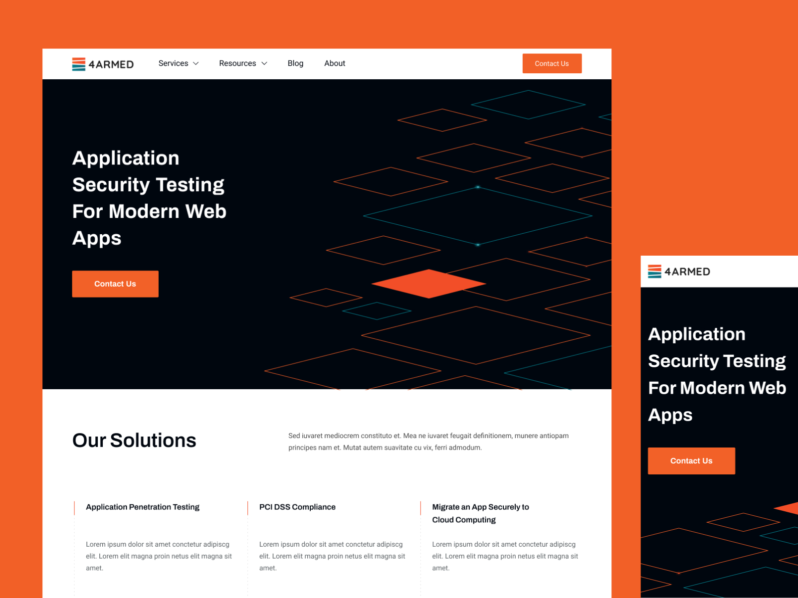 4Armed - Landing page - Hero Section by Busona on Dribbble