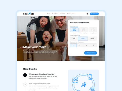 Haulmate - Your Moving Partner - Landing Page