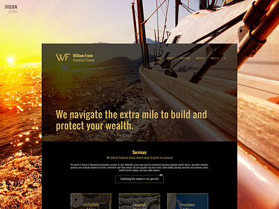 Premium Landing Pages - WilliamFrenn finance financial advisor financial services landing page landing page design landingpage premium ui